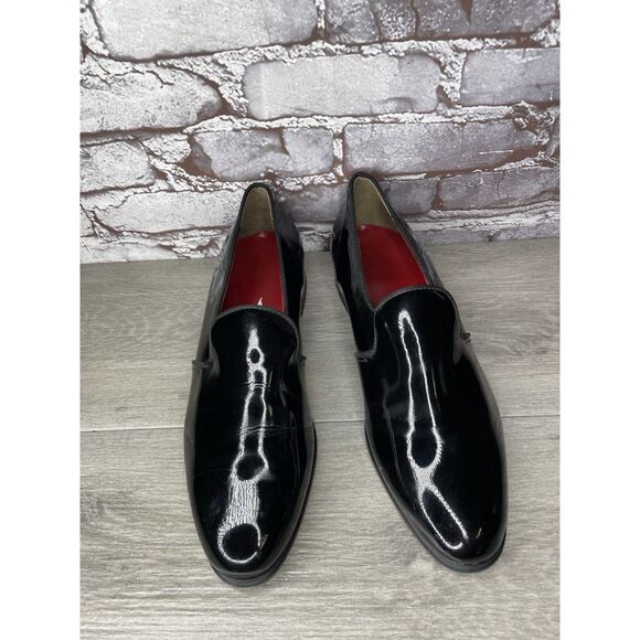 Men\'s Black Patent Leather Tuxedo Formal Shiny Wedding Prom Dress Shoes Sz 11M main image 16